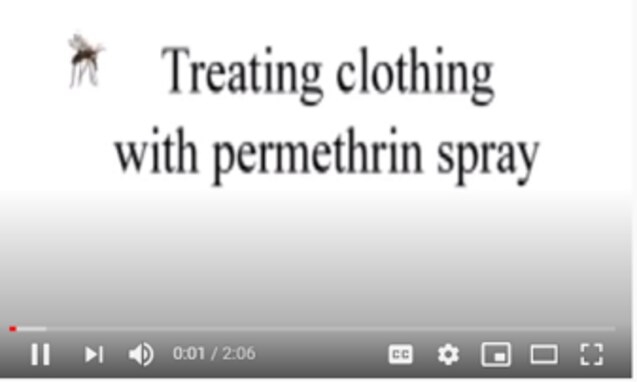 Treating Civilian Clothing with Permethrin - Video
