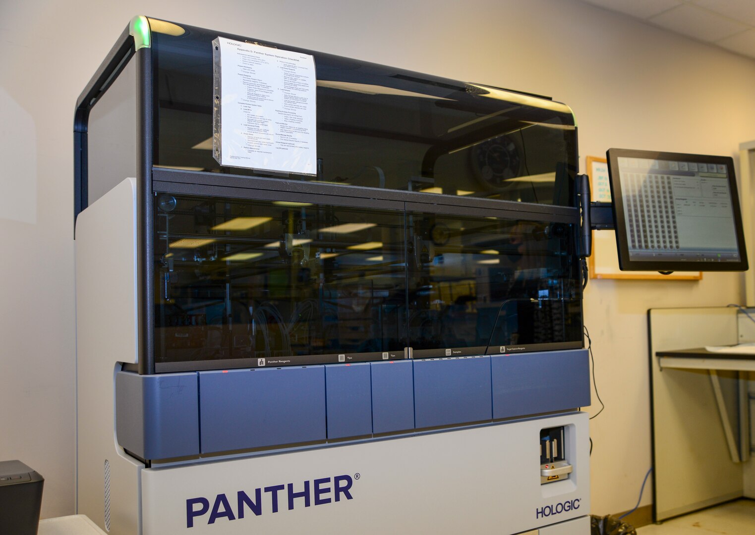 Naval Medical Center Portsmouth (NMCP) Microbiology Department recently unveiled their new Panther system to help in the fight against the Coronavirus disease (COVID-19) and its operational impact.