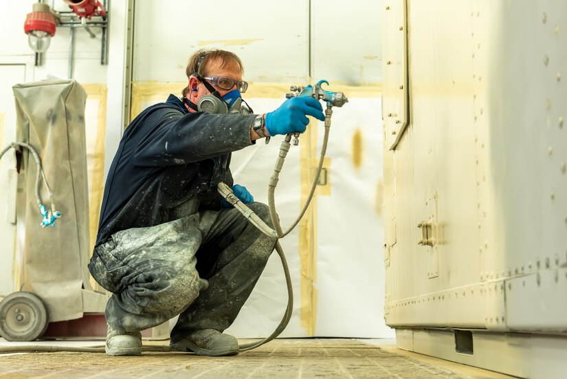 Photo of Painting worker Terry Short.