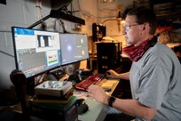 Brett Huhman, U.S. Naval Research Laboratory senior research engineer,