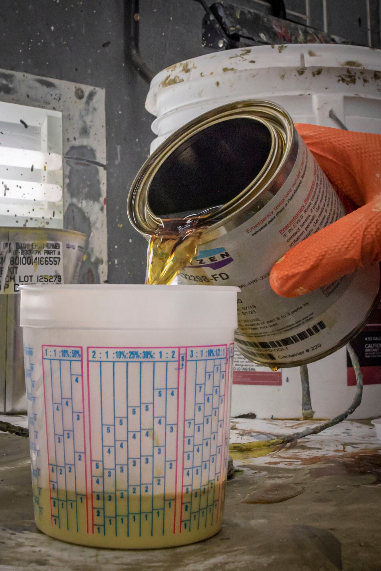 Photo of an Airman preparing primer.