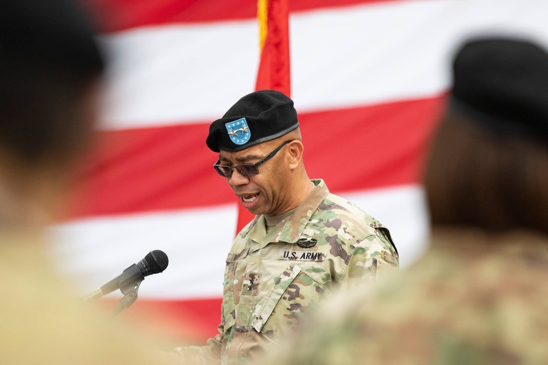 Command of second-largest Army Reserve unit changes hands in COVID-conscious ceremony