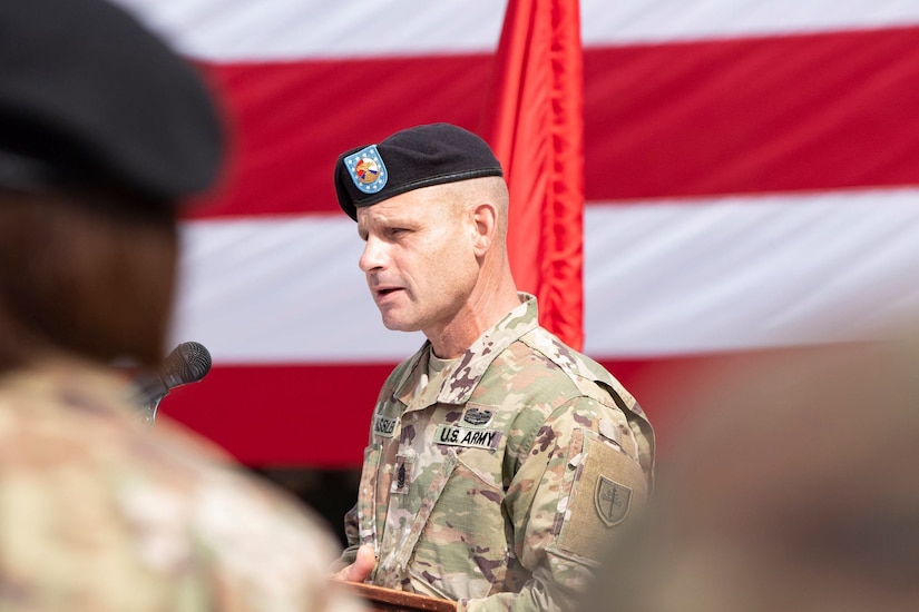 Command of second-largest Army Reserve unit changes hands in COVID-conscious ceremony