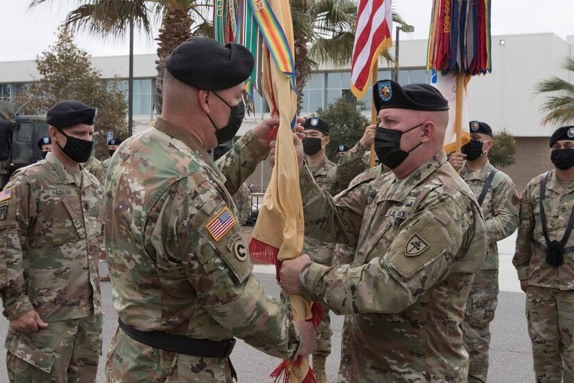 Command of second-largest Army Reserve unit changes hands in COVID-conscious ceremony