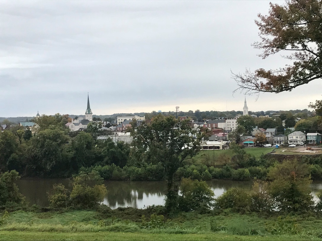 Headquarters Battalion taking a tour through historic battle sites.