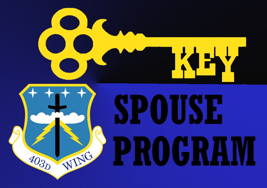 403rd Wing Key Spouse Program (U.S. Air Force graphic by Jessica L. Kendziorek)