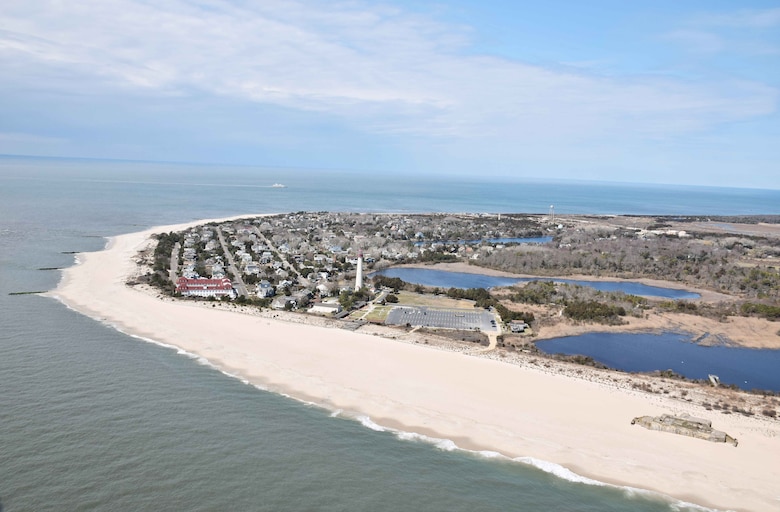 The initial construction for the Lower Cape May Meadows-Cape May Point ecosystem restoration project was completed in 2007 and has been nourished/repaired in subsequent years. Work is designed to reduce damages from coastal storm events and to protect the valuable fish and wildlife habitat that exists on the beach and in the wetlands behind the dune.