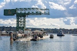 Los Angeles-class submarine USS Bremerton (SSN 698) entered Dry Dock 1 at Puget Sound Naval Shipyard & Intermediate Maintenance Facility Oct. 14, 2020, to continue its inactivation process. (PSNS & IMF photo by Wendy Hallmark)