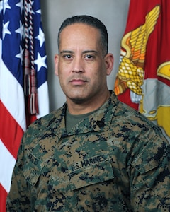 Official portrait of Msgt. Juan C. Morales, senior enlisted leader, Expeditionary Warfare Training Group, Atlantic (EWTGLANT).