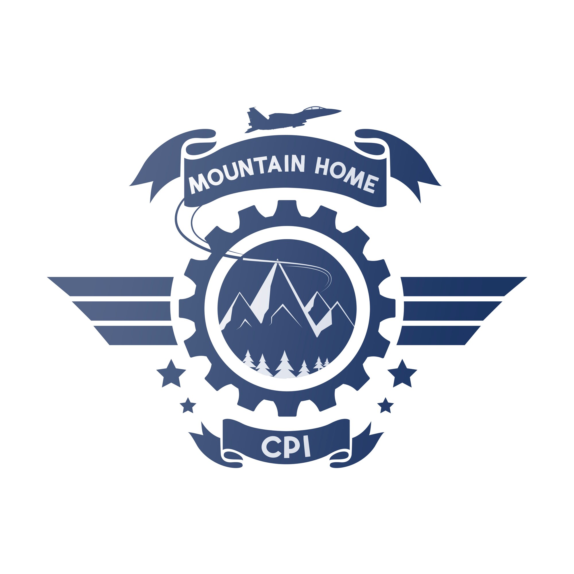 A redesigned logo for the U.S. Air Force Continuous Process Improvement Program, created in Adobe Illustrator.