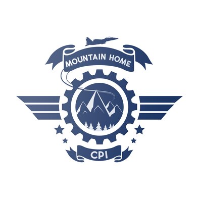 A redesigned logo for the U.S. Air Force Continuous Process Improvement Program, created in Adobe Illustrator.