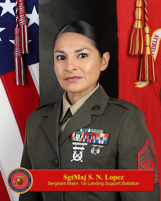 SgtMaj S. N. Lopez > 1st Marine Logistics Group > Biography