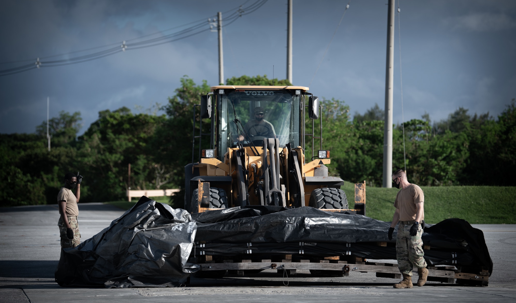 The 18th CEG’s role in VS20 was to test a modified fiber reinforced polymer matting  and validate proof of concept as an airfield damage repair solution compatible with agile combat employment operations.