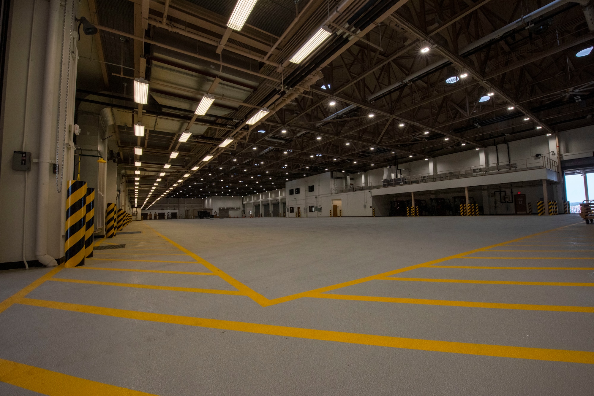 Inside of an air freight terminal