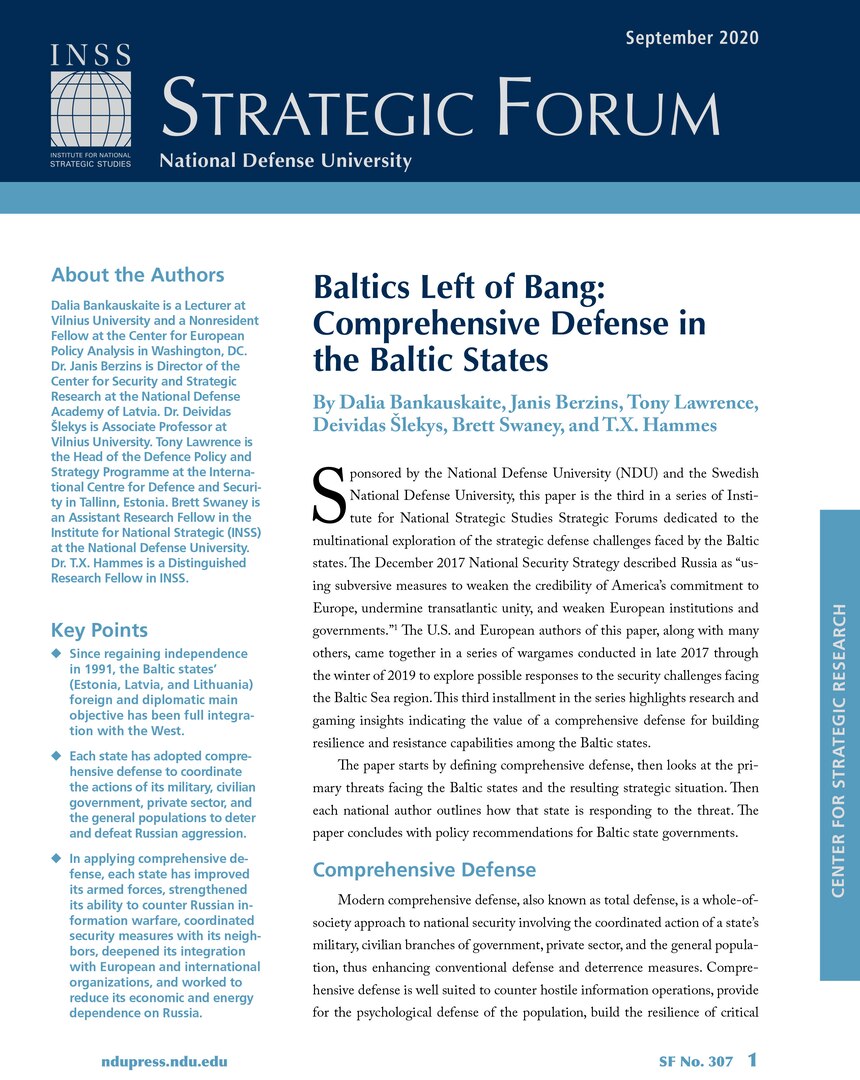 Baltics Left of Bang: Comprehensive Defense in the Baltic States