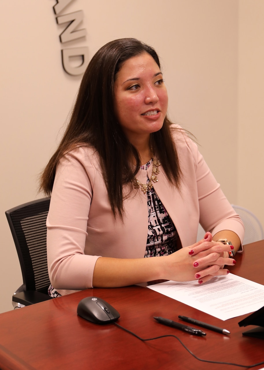 Leah Baker, Military Sealift Command's Director, Office of Small Business Programs