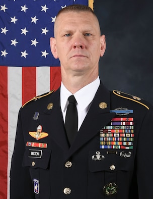 Official photo for Command Sergeant Major Scott A. Beeson