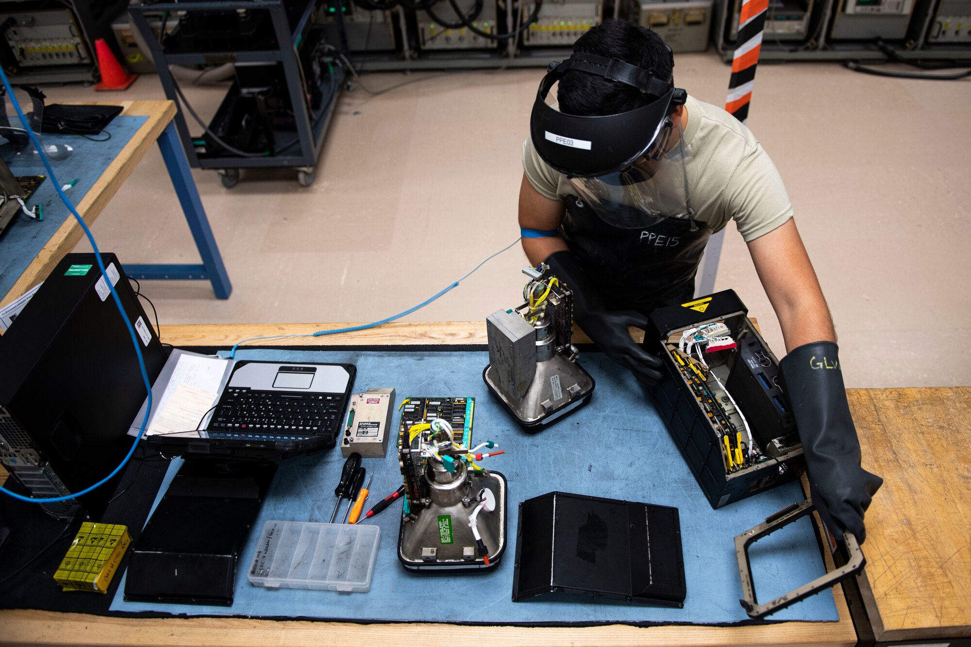 Avionics technicians ensure every component of the F-15E Strike Eagle is working properly and all safety measures are met.