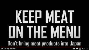 Don't Bring Meat Products into Japan Pt 2 - Video