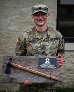 Staff Sgt. Anthony Miller, of Glen Carbon, Illinois, an 11B Infantryman, with Company C, 2nd Battalion, 130 Infantry Regiment, based in Litchfield, Illinois, won the Illinois Army National Guard Best Warrior Competition at the Marseilles Training Center, Marseilles, Illinois, July 9-12