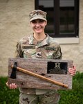 Spc. Carlye Clehouse, of Elburn, Illinois, a Combat Medic Specialist with the 708th Medical Detachment based in North Riverside, Illinois, won Best Soldier at the Illinois Army National Guard Best Warrior Competition