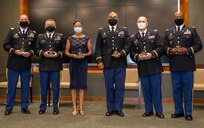 The Illinois Army National Guard Officer Candidate School Hall of Fame Board inducted its 2020 inductees Aug. 23 at the Illinois Military Academy, Camp Lincoln, Springfield, Illinois.