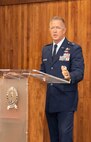 Brig. Gen. Richard Neely, of Springfield, Illinois, the Adjutant General, Illinois National Guard, addresses the newly commissioned second lieutenants during the Illinois Army National Guard Officer Candidate School Commissioning ceremony Aug. 23 at the Illinois Military Academy, Camp Lincoln, Springfield, Illinois.