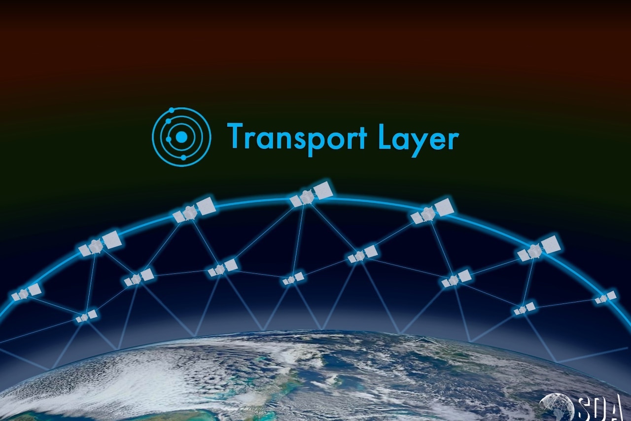 Graphic shows how satellites orbit Earth.