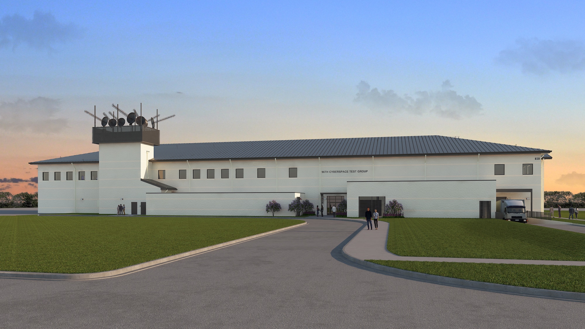The Air Force Civil Engineer Center's Facility Engineering Directorate is leading the construction of the cyberspace test group facility at Eglin AFB, Florida.