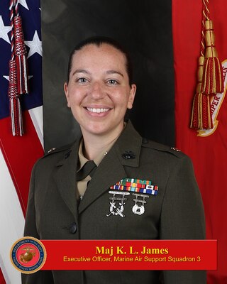 Maj. Katherine L. James > 3rd Marine Aircraft Wing > LeadersView