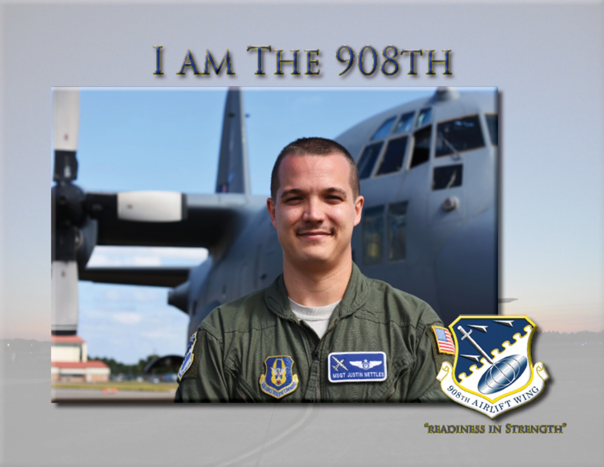 Master Sgt. Justin Nettles is a loadmaster with the 908th Operations Group. The 28 year old Eclectic Ala. native has been as a reservist with the 908th for all of his 11 year Air Force career.