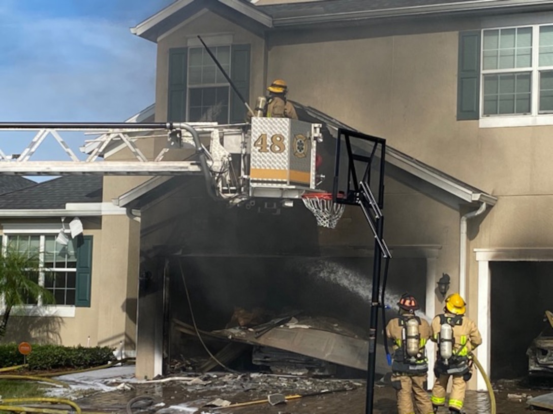 Gerald Dion, 333rd Recruiting Squadron unit program coordinator, Patrick Air Force Base, Florida, was going for a walk in his neighborhood Oct. 16, 2020, when he noticed a huge plume of smoke.