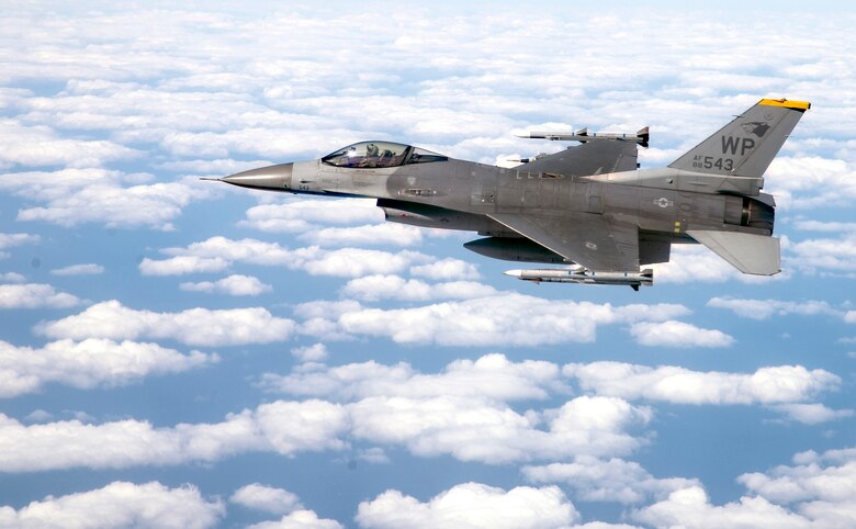 931st ARW KC-46A flies over the Republic of Korea