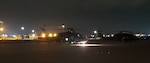 A UH-60L Black Hawk helicopter from the Tennessee National Guard’s Detachment 1, Company C, 1-171st Aviation Regiment, prepares to depart from Joint Base McGhee-Tyson in Knoxville at approximately 2:15 a.m. Oct. 28, 2020, en route to rescue an injured hiker on a mountain in North Carolina.