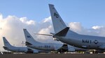U.S. Navy, Indian Navy, and Royal Australian Air Force P-8 Poseidons staged at Joint Base Pearl Harbor-Hickam