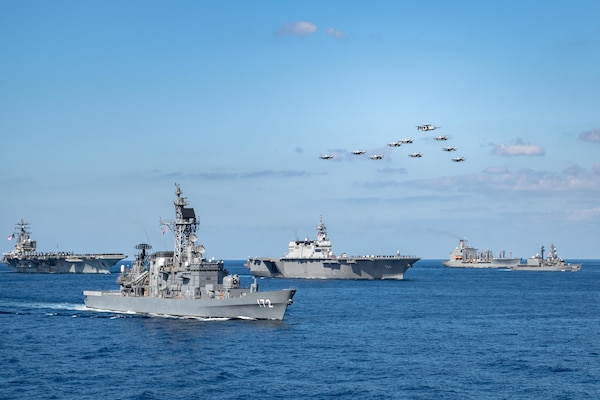 Multinational ships and aircraft participate in Keen Sword 21.
