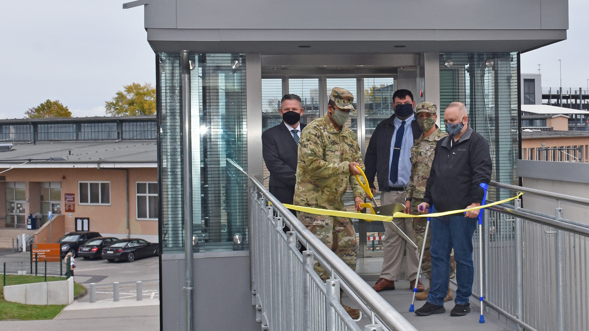 US Army Garrison Wiesbaden inaugurates Mission Command Center elevator