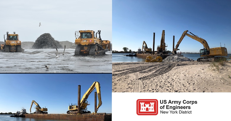 Coastal restoration progress reflects the Army Corps’ New York District continued commitment for storm risk management and reducing risks to coastal communities that remain vulnerable from future storms.