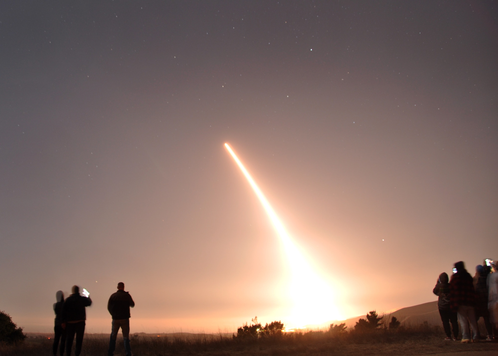 Photo of Minuteman III test launch