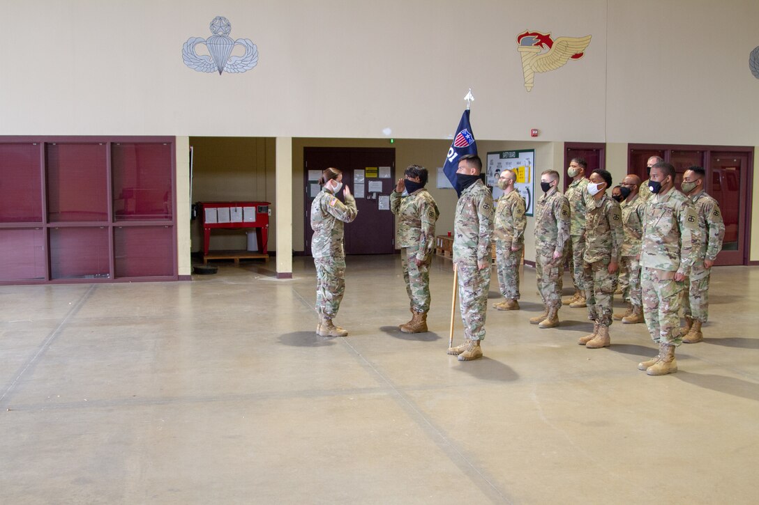 Army Reserve Soldiers from the 801st AG Company mobilize to support European Command