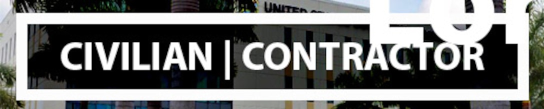 Newcomers button: Civilian | Contractor