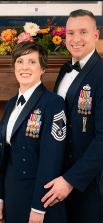 Photo of Airman and husband