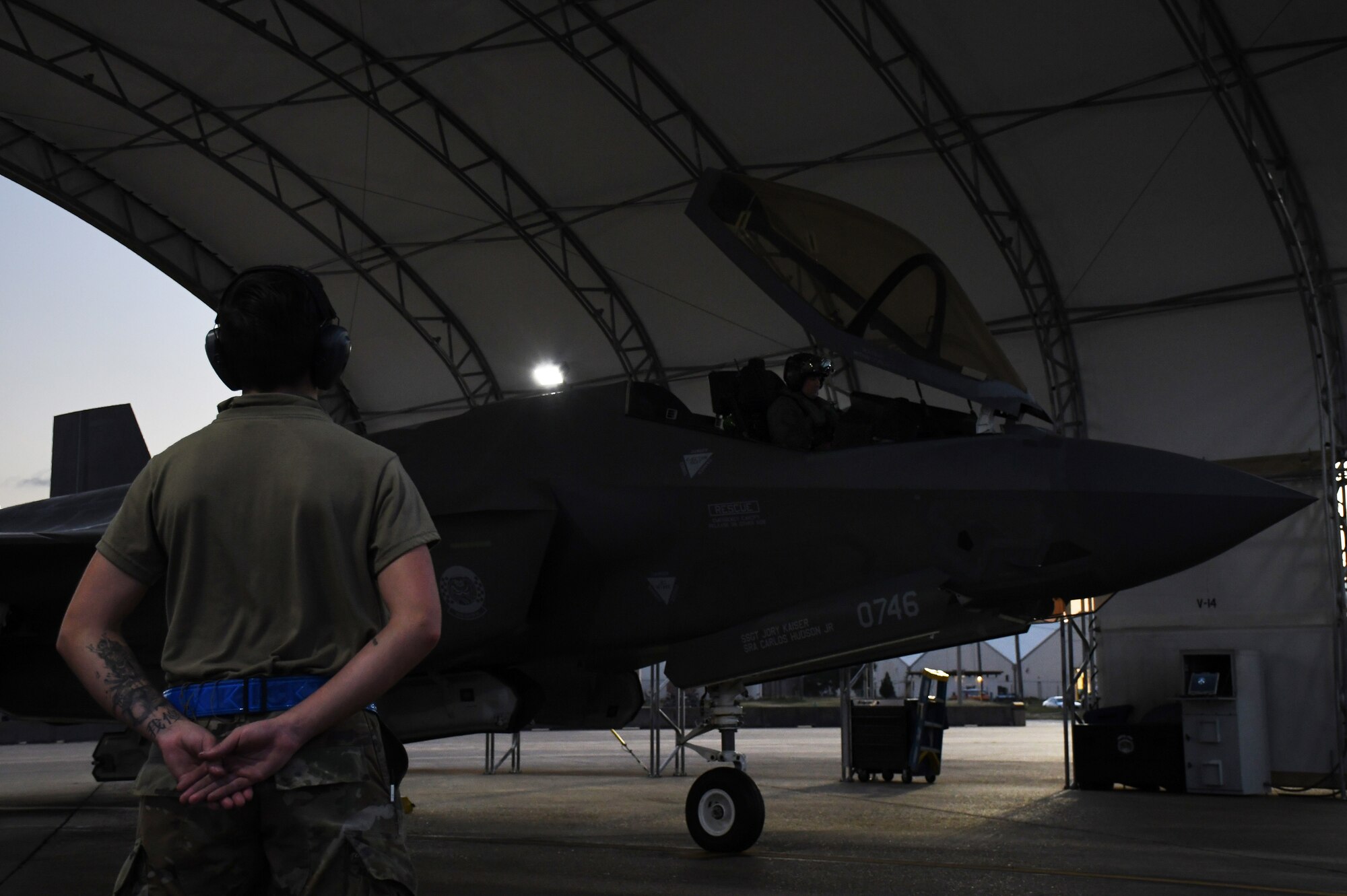 33rd Fighter Wing executes night flying operations