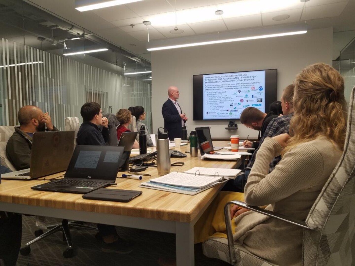 Dr. Todd Bridges, senior research scientist for environmental science with the U.S. Army Corps of Engineers (USACE) and national lead of the EWN Initiative provides a lecture for University of Georgia students in 2019.