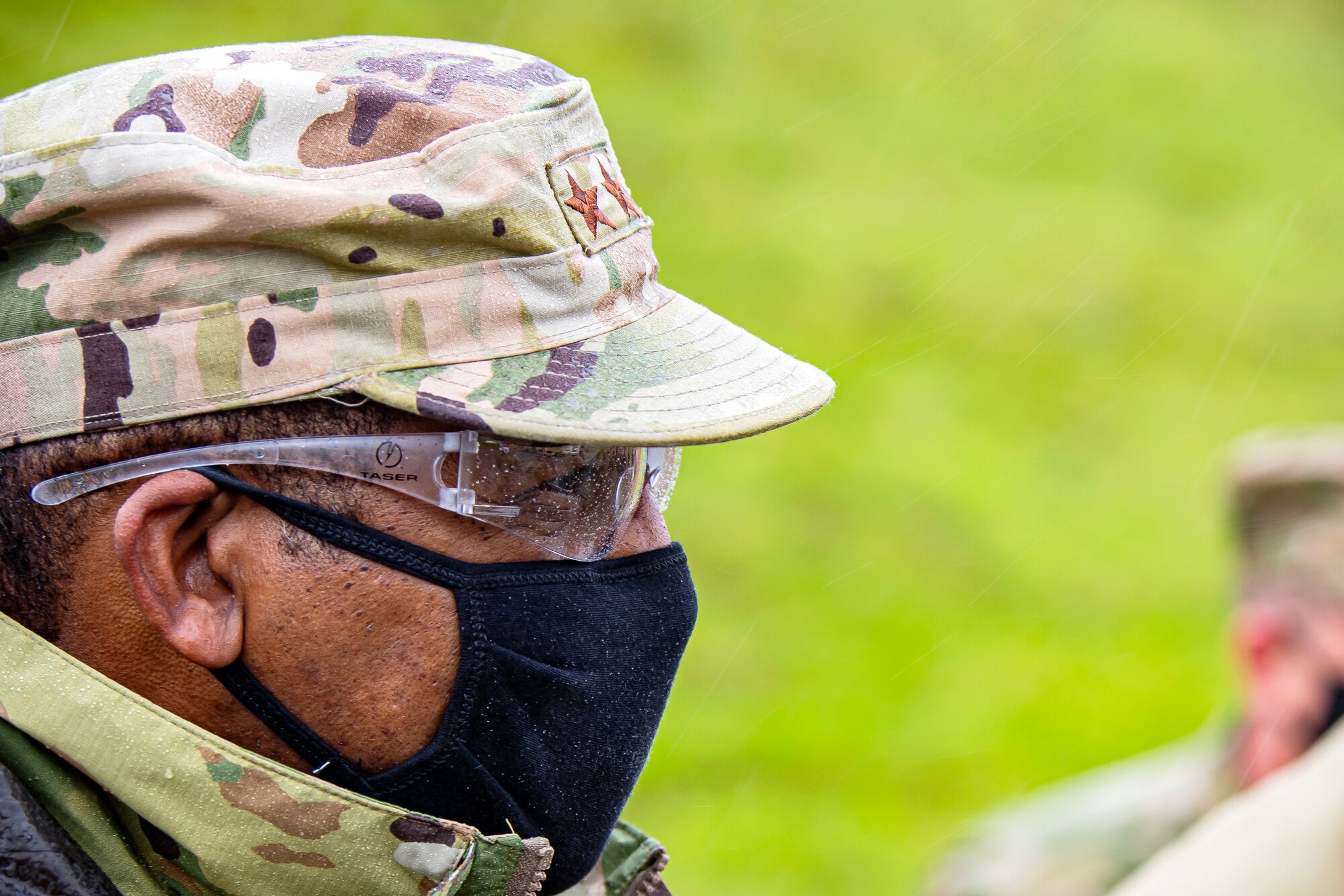 U.S. Air Force Maj. Gen. Randal Reed, Third Air Force commander, visits Royal Air Force Croughton, England, Oct. 27, 2020. The Third Air Force command team toured six bases in the 501st Combat Support Wing as part of a new commander’s immersion tour. (U.S. Air Force photo by Senior Airman Eugene Oliver)