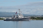 The guided-missile destroyer USS Halsey (DDG 97) returns to its homeport of Joint Base Pearl Harbor-Hickam following a successful seven-month deployment to U.S. 4th and U.S. 7th Fleet area of operations.