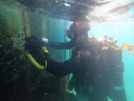 Underwater Construction Team (UCT) 2 works off San Clemente Island, Calif.