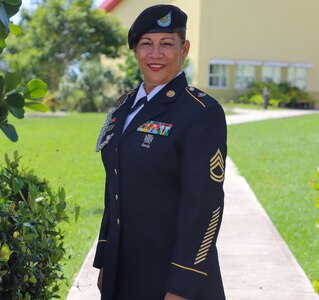 After 40 years of service, Virgin Islands National Guard Sgt. 1st Class Mercedes White – shown Oct. 29, 2020 – says it's time to turn in her Army greens.