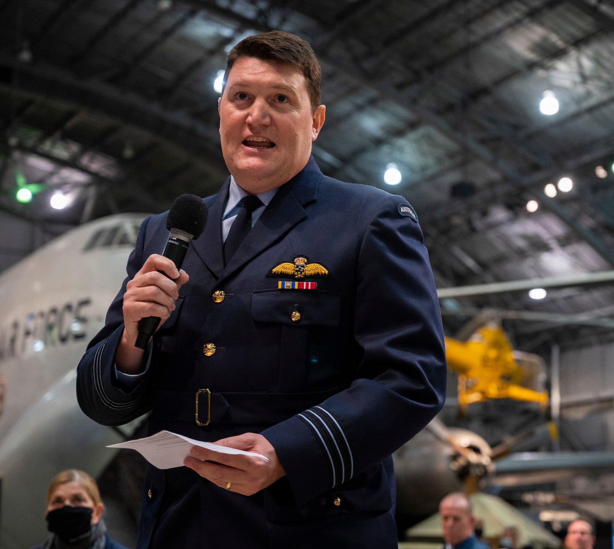 The 2020 Air Force Materiel Command Foreign Liaison Officer Recognition ceremony at the National Museum of the United States Air Force, Wright-Patterson Air Force Base, Ohio, Oct. 26, 2020.