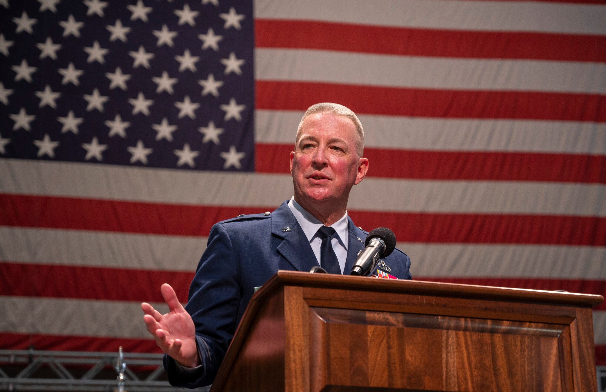 The 2020 Air Force Materiel Command Foreign Liaison Officer Recognition ceremony at the National Museum of the United States Air Force, Wright-Patterson Air Force Base, Ohio, Oct. 26, 2020.